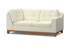 Brentwood Right Arm Corner Loveseat :: Leg Finish: Pecan / Configuration: RAF - Chaise on the Right