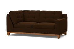 Brentwood Right Arm Corner Apt Size Sofa :: Leg Finish: Pecan / Configuration: RAF - Chaise on the Right