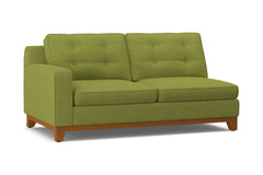 Brentwood Left Arm Apartment Size Sofa :: Leg Finish: Pecan / Configuration: LAF - Chaise on the Left