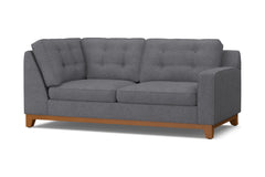 Brentwood Right Arm Corner Apt Size Sofa :: Leg Finish: Pecan / Configuration: RAF - Chaise on the Right