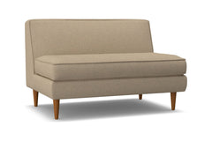 Monroe Armless Loveseat :: Leg Finish: Pecan