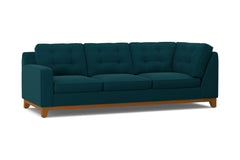 Brentwood Left Arm Corner Sofa :: Leg Finish: Pecan / Configuration: LAF - Chaise on the Left