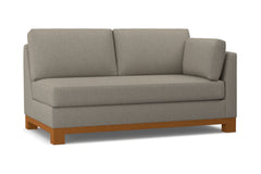 Avalon Right Arm Apartment Size Sofa :: Leg Finish: Pecan / Configuration: RAF - Chaise on the Right