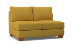 Tuxedo Armless Loveseat :: Leg Finish: Pecan