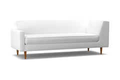 Monroe Left Arm Corner Sofa :: Leg Finish: Pecan / Configuration: LAF - Chaise on the Left