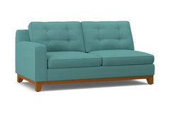 Brentwood Left Arm Apartment Size Sofa :: Leg Finish: Pecan / Configuration: LAF - Chaise on the Left