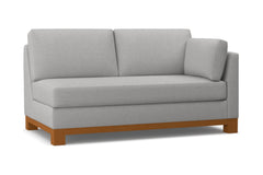 Avalon Right Arm Apartment Size Sofa :: Leg Finish: Pecan / Configuration: RAF - Chaise on the Right