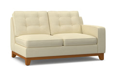 Brentwood Right Arm Loveseat :: Leg Finish: Pecan / Configuration: RAF - Chaise on the Right