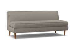 Monroe Armless Sofa :: Leg Finish: Pecan