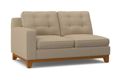 Brentwood Left Arm Loveseat :: Leg Finish: Pecan / Configuration: LAF - Chaise on the Left