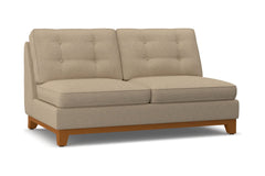 Brentwood Armless Apartment Size Sofa :: Leg Finish: Pecan