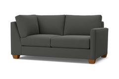 Tuxedo Right Arm Corner Loveseat :: Leg Finish: Pecan / Configuration: RAF - Chaise on the Right