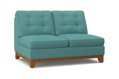 Brentwood Armless Loveseat :: Leg Finish: Pecan