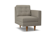 Logan Right Arm Chair :: Leg Finish: Pecan / Configuration: RAF - Chaise on the Right