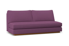 Harper Armless Sofa w/ Benchseat :: Leg Finish: Pecan