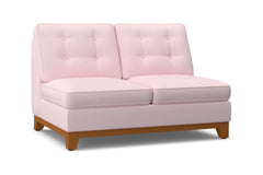 Brentwood Armless Loveseat :: Leg Finish: Pecan