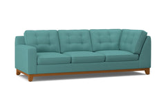 Brentwood Left Arm Corner Sofa :: Leg Finish: Pecan / Configuration: LAF - Chaise on the Left
