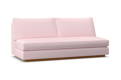 Harper Armless Sofa w/ Benchseat :: Leg Finish: Pecan