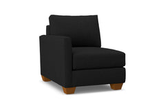 Tuxedo Left Arm Chair :: Leg Finish: Pecan / Configuration: LAF - Chaise on the Left