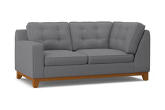 Brentwood Left Arm Corner Loveseat :: Leg Finish: Pecan / Configuration: LAF - Chaise on the Left