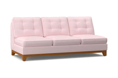 Brentwood Armless Sofa :: Leg Finish: Pecan