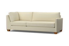 Tuxedo Right Arm Corner Sofa :: Leg Finish: Pecan / Configuration: RAF - Chaise on the Right