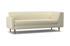 Monroe Left Arm Corner Sofa :: Leg Finish: Pecan / Configuration: LAF - Chaise on the Left