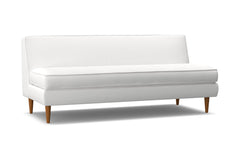 Monroe Armless Sofa :: Leg Finish: Pecan