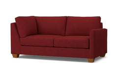 Tuxedo Right Arm Corner Apt Size Sofa :: Leg Finish: Pecan / Configuration: RAF - Chaise on the Right