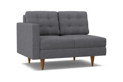 Logan Left Arm Loveseat :: Leg Finish: Pecan / Configuration: LAF - Chaise on the Left