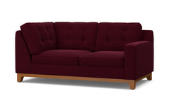 Brentwood Right Arm Corner Loveseat :: Leg Finish: Pecan / Configuration: RAF - Chaise on the Right