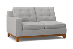 Brentwood Left Arm Loveseat :: Leg Finish: Pecan / Configuration: LAF - Chaise on the Left