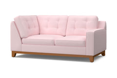 Brentwood Right Arm Corner Loveseat :: Leg Finish: Pecan / Configuration: RAF - Chaise on the Right