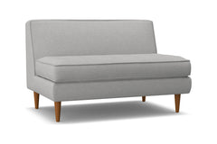 Monroe Armless Loveseat :: Leg Finish: Pecan