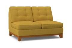 Brentwood Armless Loveseat :: Leg Finish: Pecan