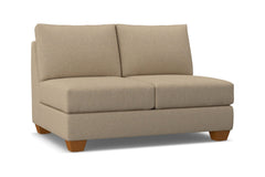 Tuxedo Armless Loveseat :: Leg Finish: Pecan