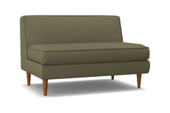 Monroe Armless Loveseat :: Leg Finish: Pecan