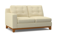 Brentwood Left Arm Loveseat :: Leg Finish: Pecan / Configuration: LAF - Chaise on the Left