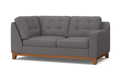 Brentwood Right Arm Corner Loveseat :: Leg Finish: Pecan / Configuration: RAF - Chaise on the Right