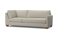 Tuxedo Right Arm Corner Sofa :: Leg Finish: Pecan / Configuration: RAF - Chaise on the Right