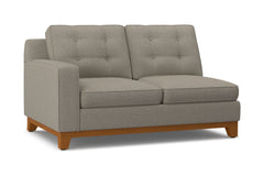 Brentwood Left Arm Loveseat :: Leg Finish: Pecan / Configuration: LAF - Chaise on the Left
