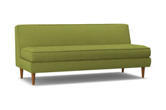 Monroe Armless Sofa :: Leg Finish: Pecan