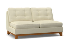 Brentwood Armless Apartment Size Sofa :: Leg Finish: Pecan