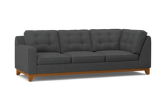 Brentwood Left Arm Corner Sofa :: Leg Finish: Pecan / Configuration: LAF - Chaise on the Left