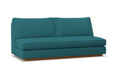 Harper Armless Sofa w/ Benchseat :: Leg Finish: Pecan