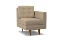 Logan Right Arm Chair :: Leg Finish: Pecan / Configuration: RAF - Chaise on the Right