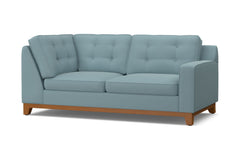 Brentwood Right Arm Corner Apt Size Sofa :: Leg Finish: Pecan / Configuration: RAF - Chaise on the Right