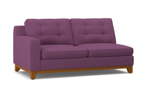 Brentwood Left Arm Apartment Size Sofa :: Leg Finish: Pecan / Configuration: LAF - Chaise on the Left