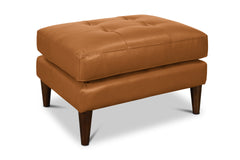 Jensen Leather Ottoman