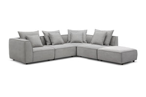 Riley 5pc Modular Sectional Sofa with Ottoman